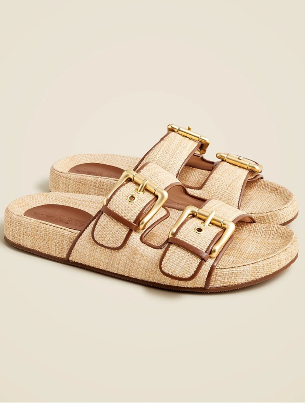 AUTHENTIC J CREW Marlo Raffia Sandals